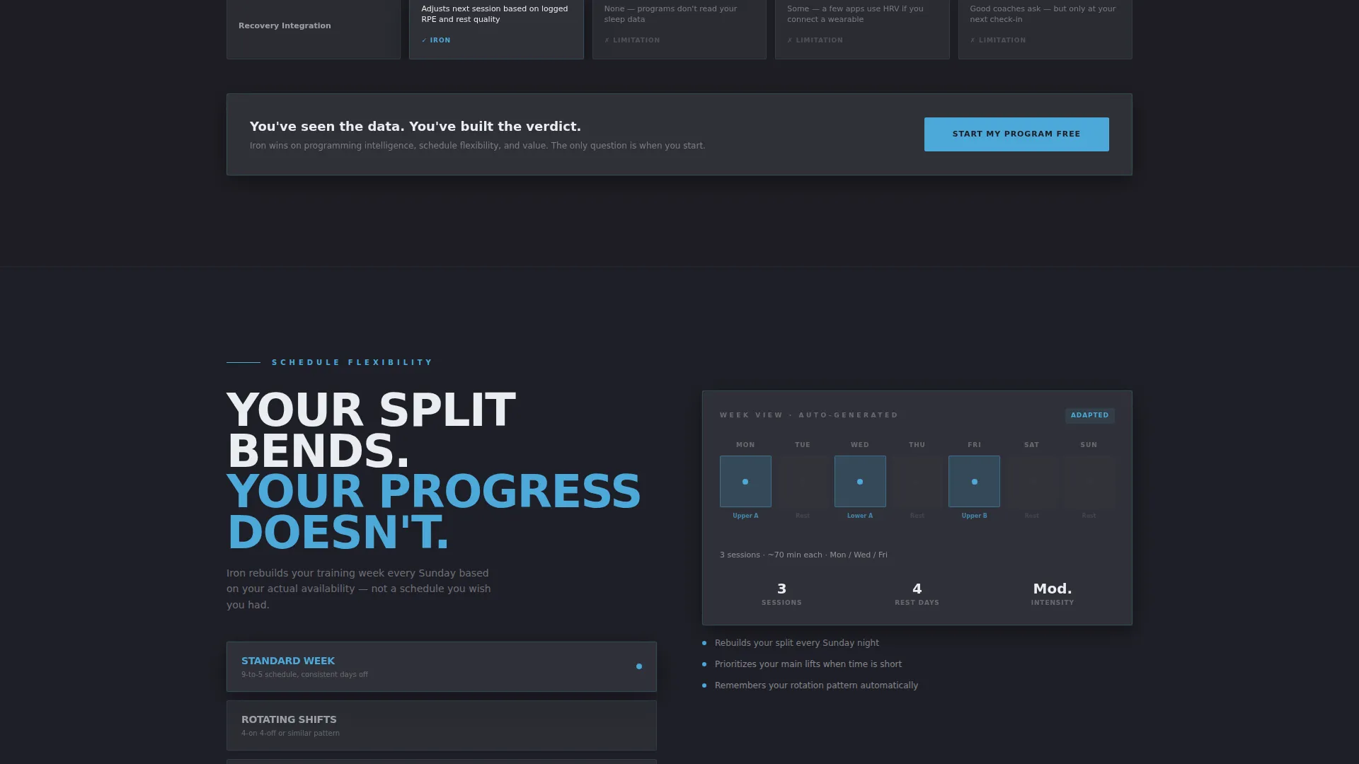 Adaptive Fitness Training Platform Landing Page Template