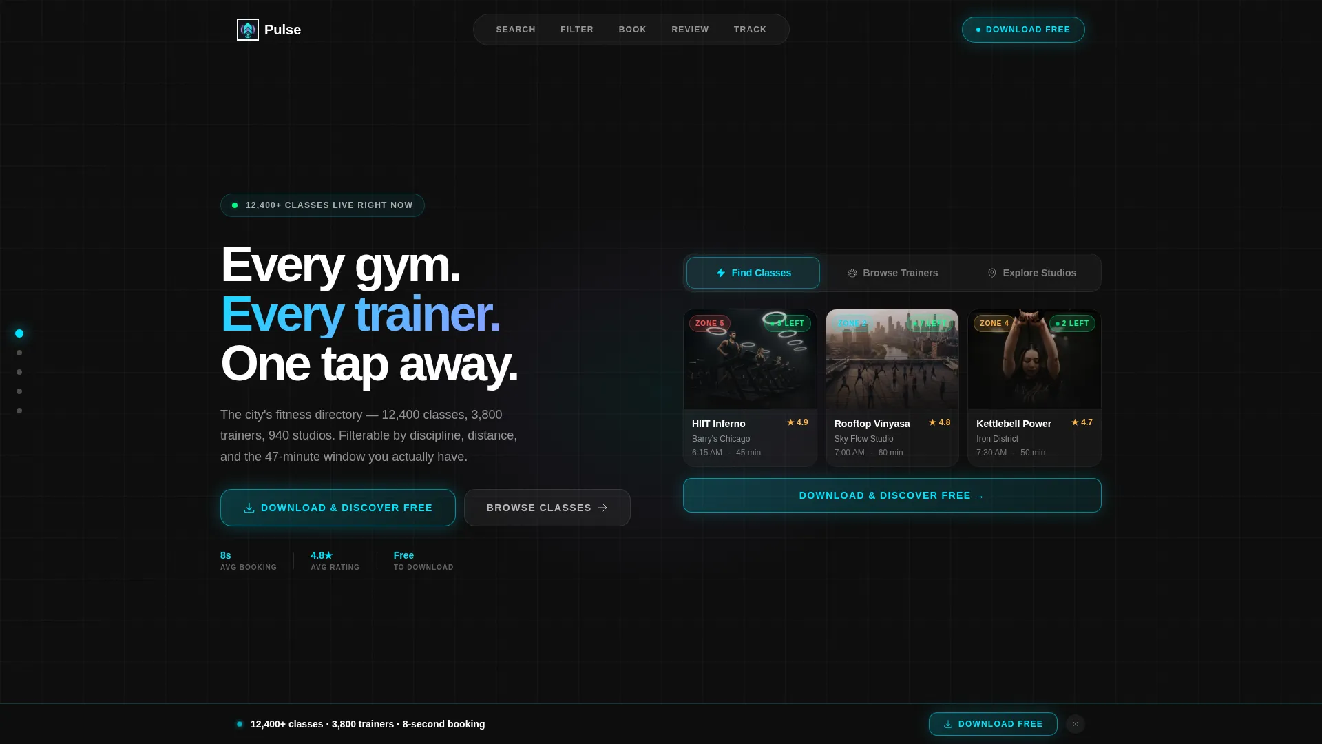 Fitness Directory Landing Page Template
