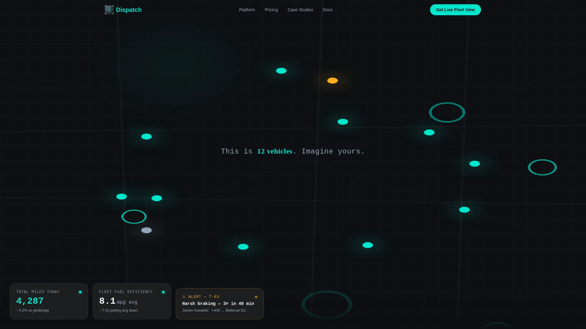 Fleet Telematics Landing Page Template