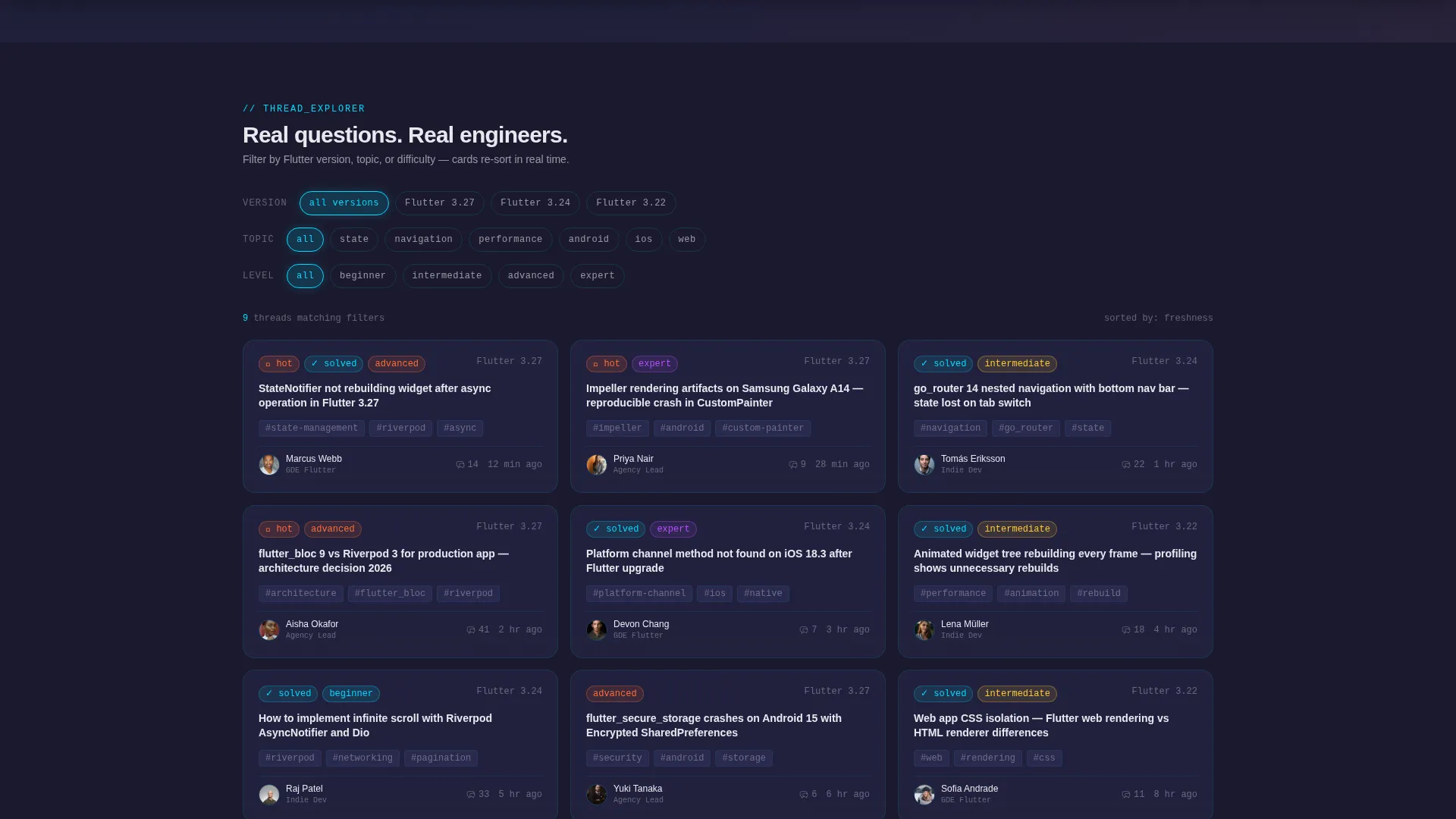 Dynamic Flutter | Free Website Template | Rocket