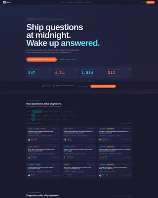 Dynamic Flutter | Free Website Template | Rocket