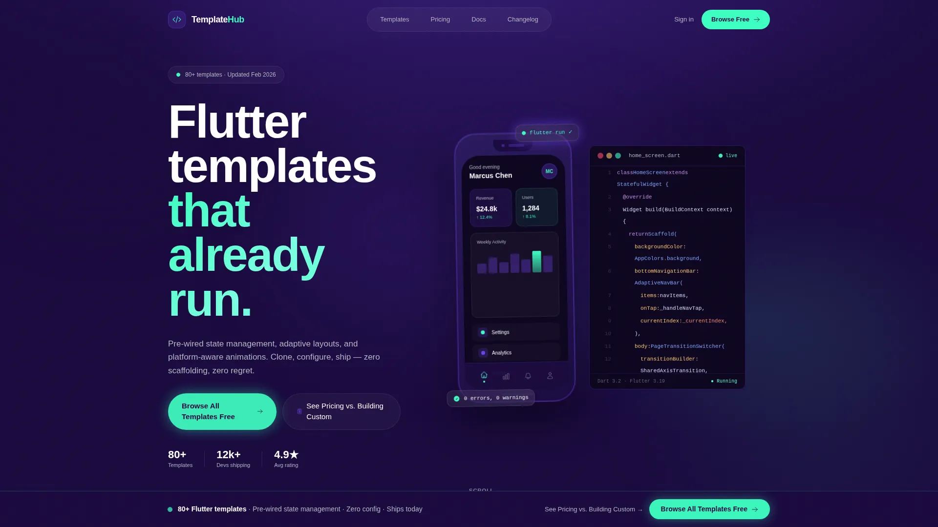 Powerful Template | Free Website Template | Rocket