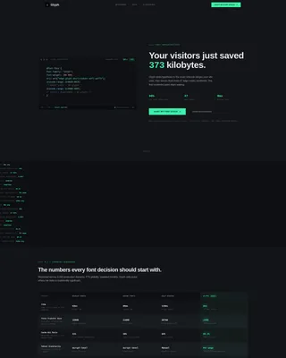 Font Hosting & Subsetting Landing Page Template