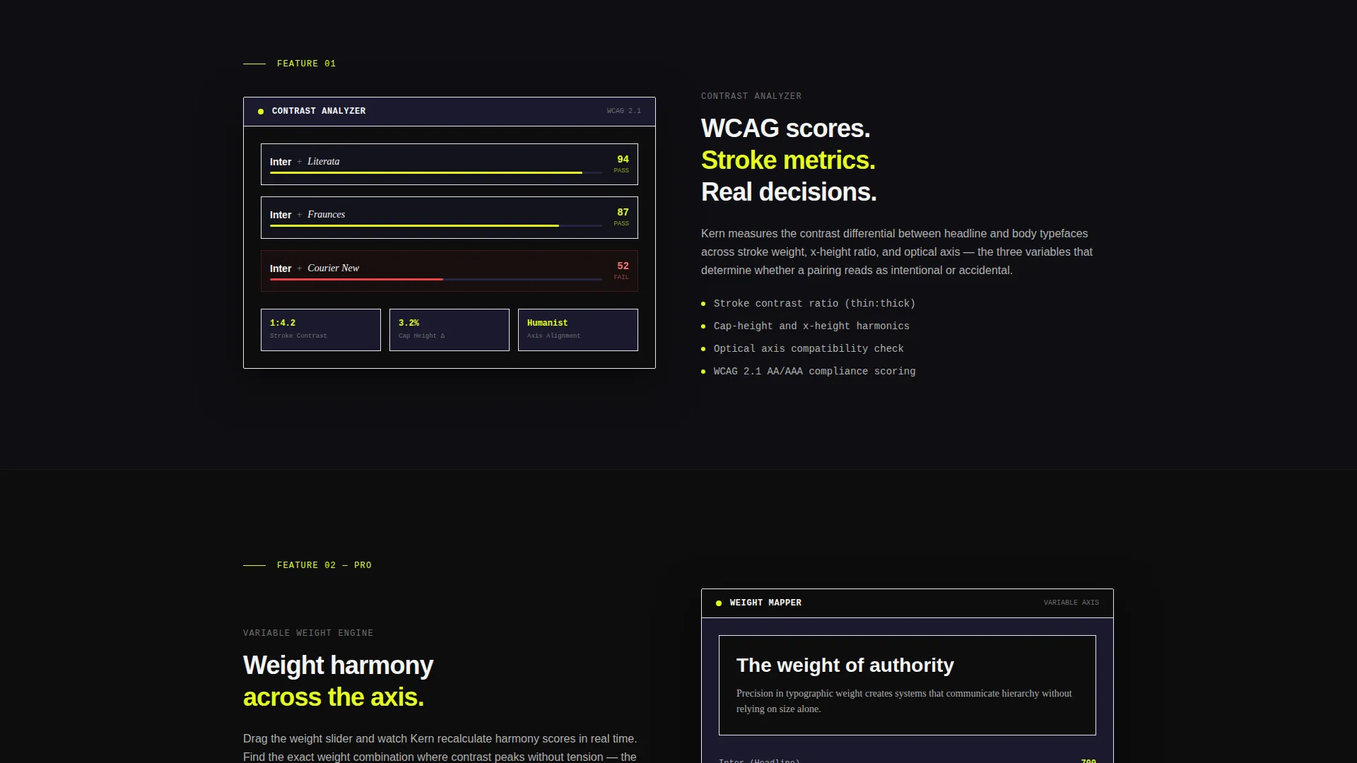 Bold Brutalist Font Pairing Tool Landing Page Template