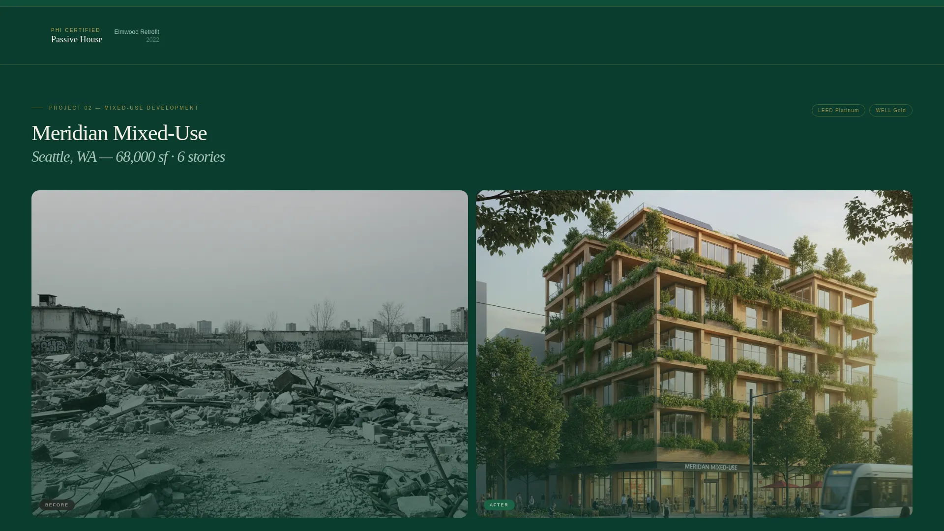 Sustainable Builder Landing Page Template