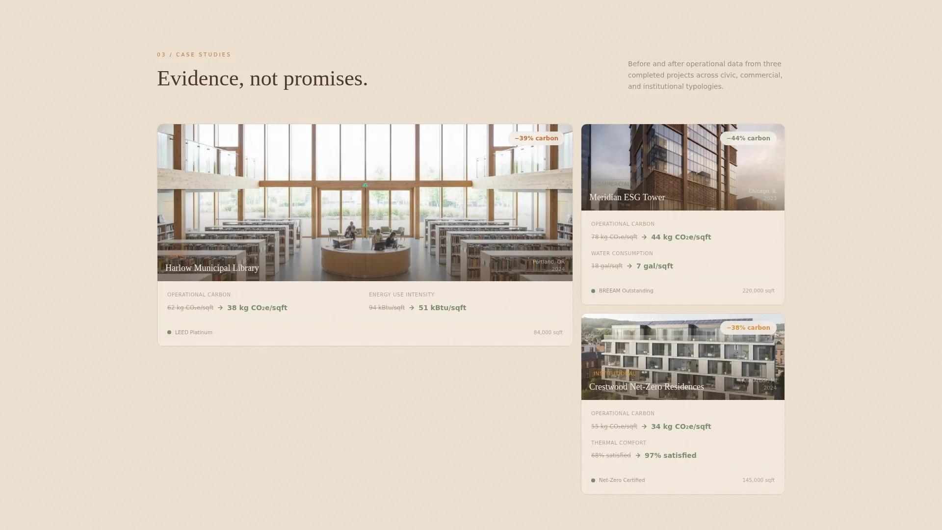 Sustainable Architecture Firm Landing Page Template