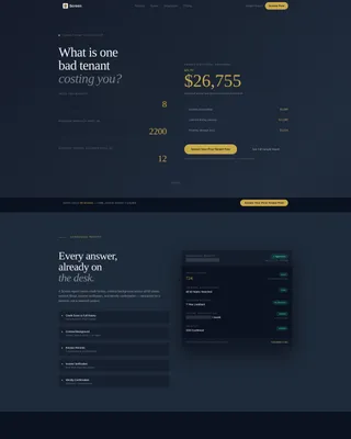 Tenant Screening Landing Page Template