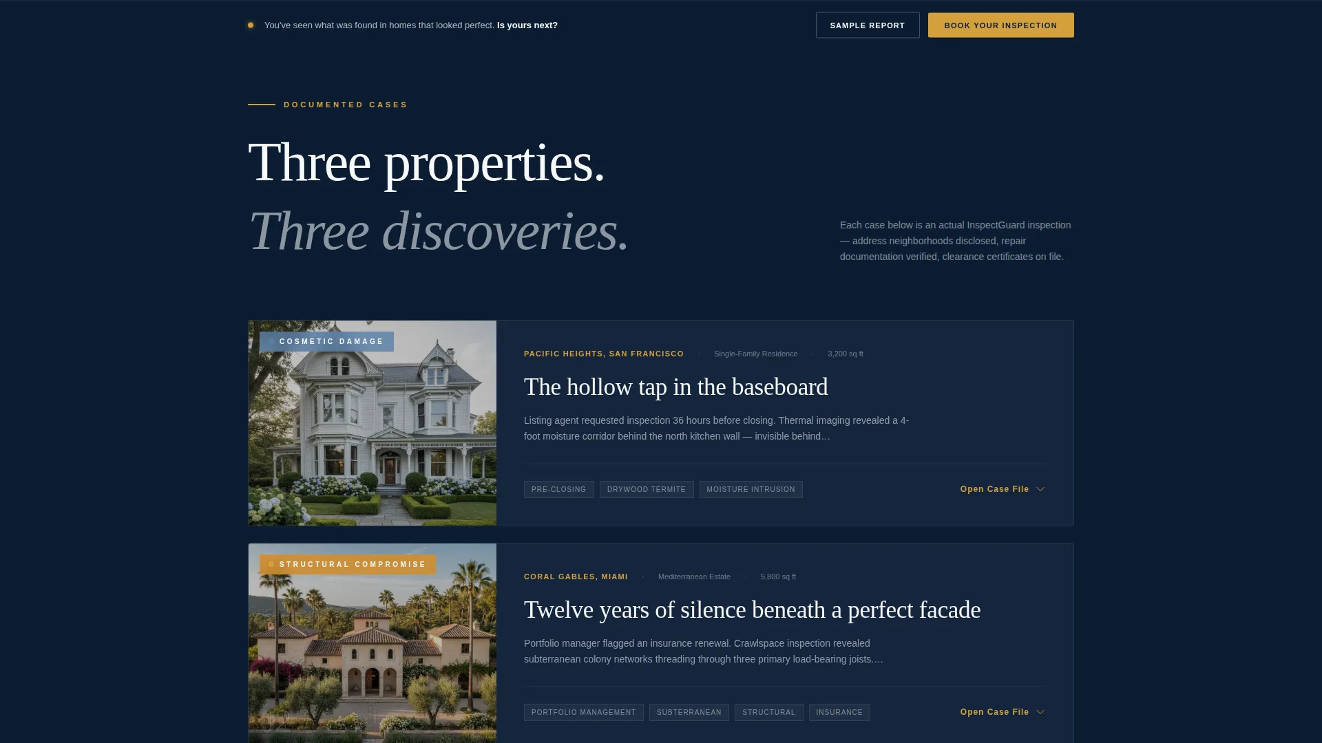 Pest Inspection Landing Page Template