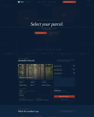 Timberland Brokerage Landing Page Template