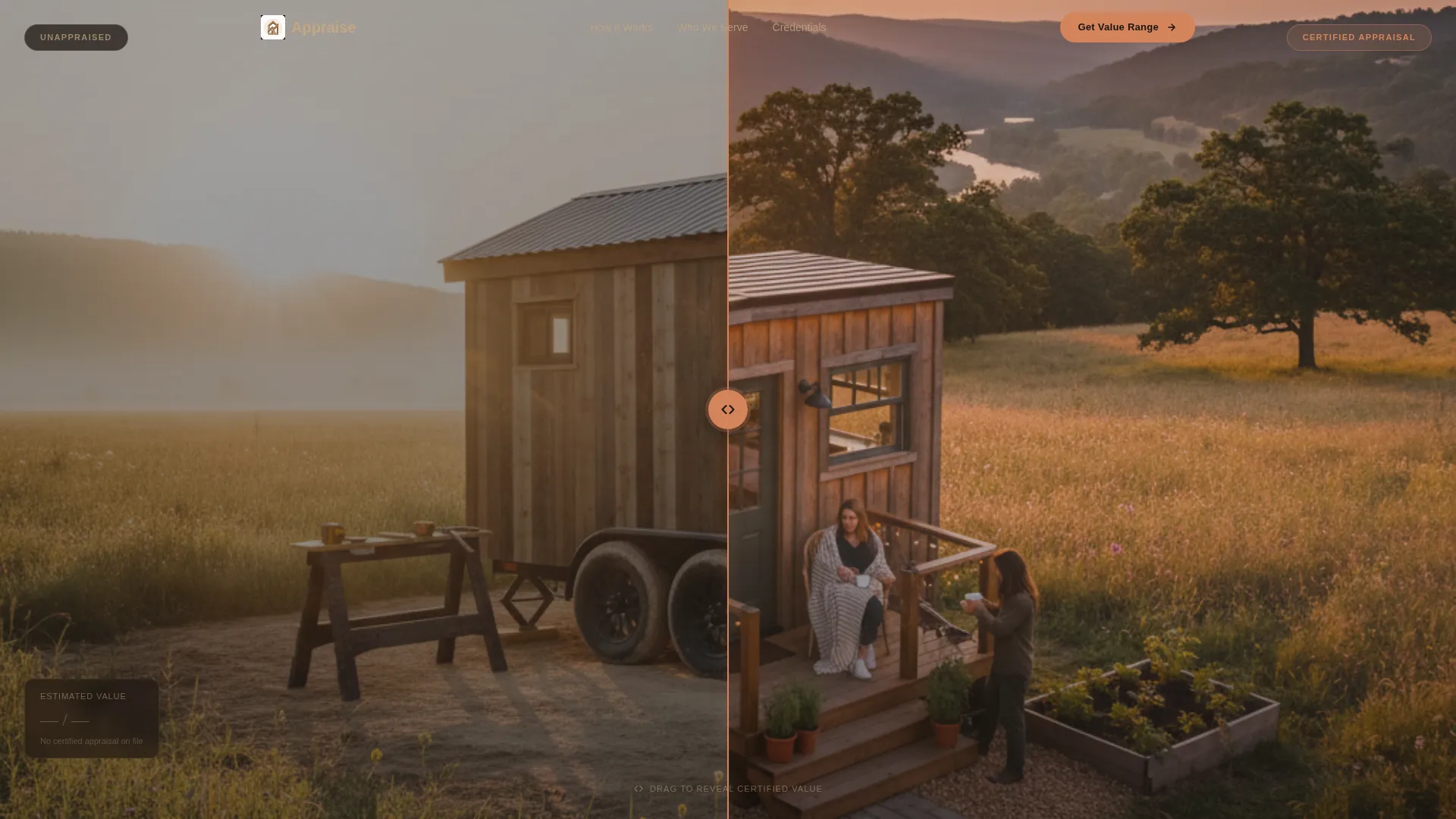 Tiny Home Appraiser Landing Page Template