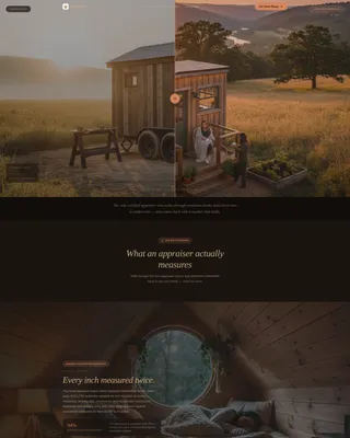Tiny Home Appraiser Landing Page Template