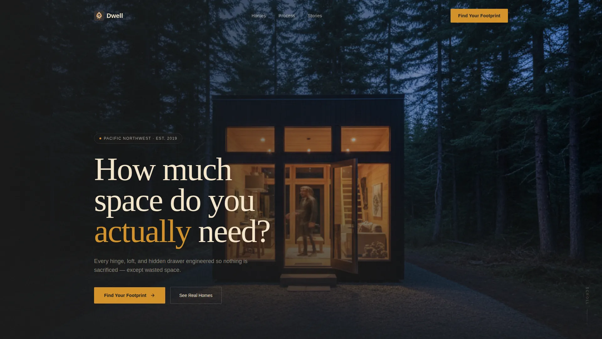 Dreamy Tiny Home Landing Page Template