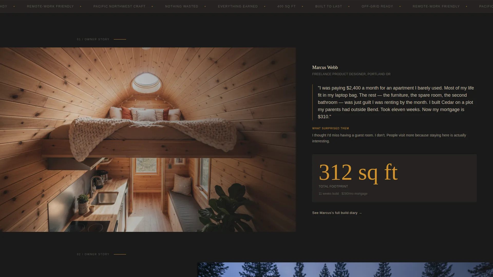 Dreamy Tiny Home Landing Page Template