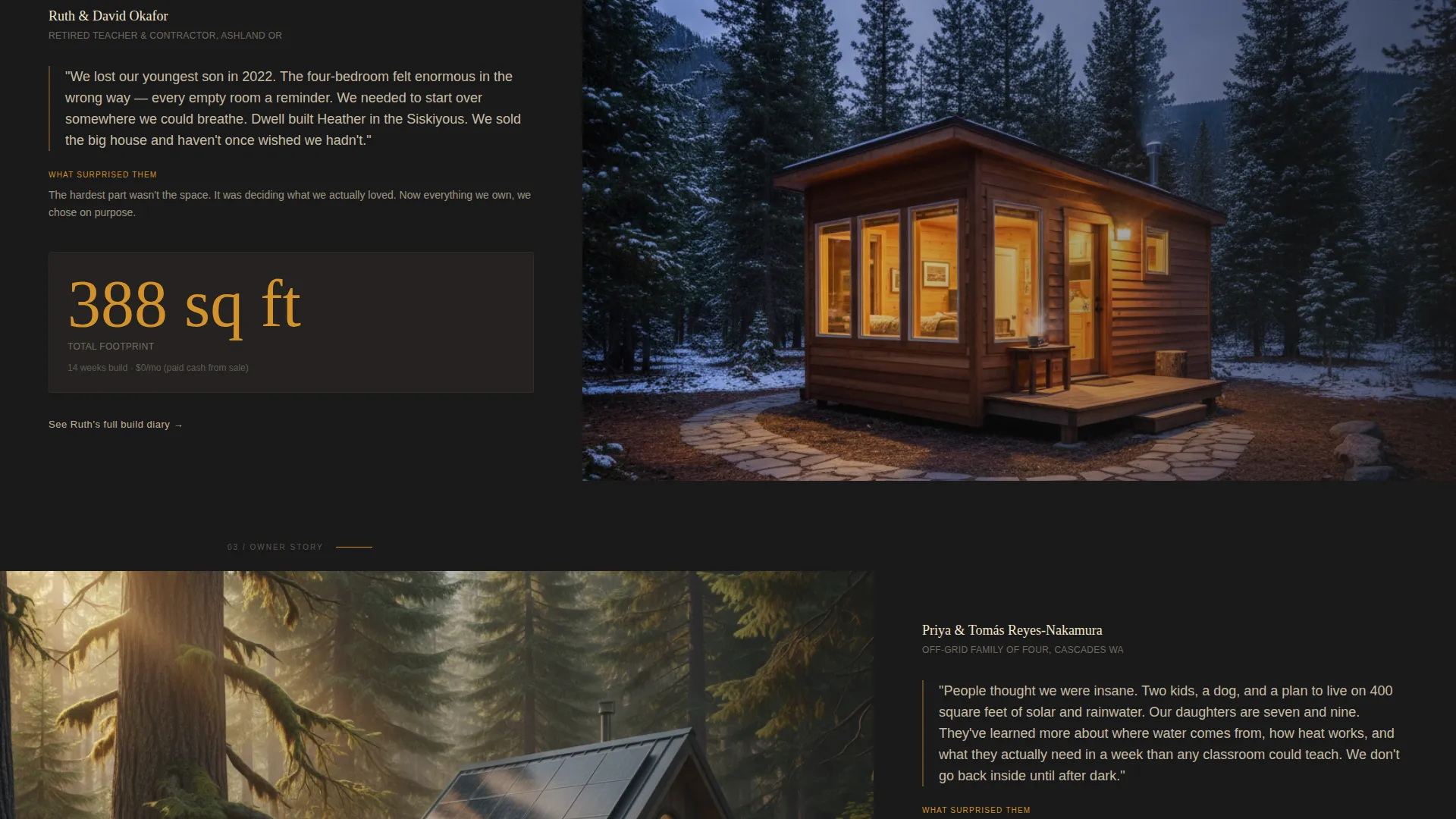 Dreamy Tiny Home Landing Page Template