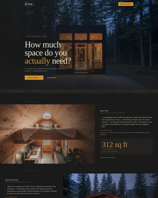 Dreamy Tiny Home Landing Page Template
