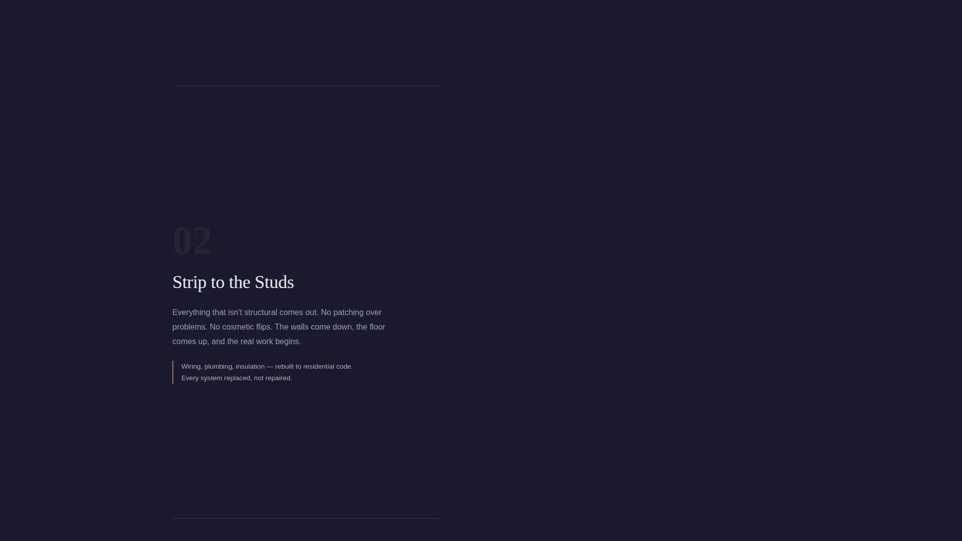 Tiny Home Flipper Immersive Landing Page Template