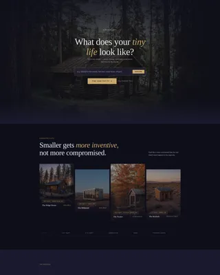Tiny Home Flipper Immersive Landing Page Template