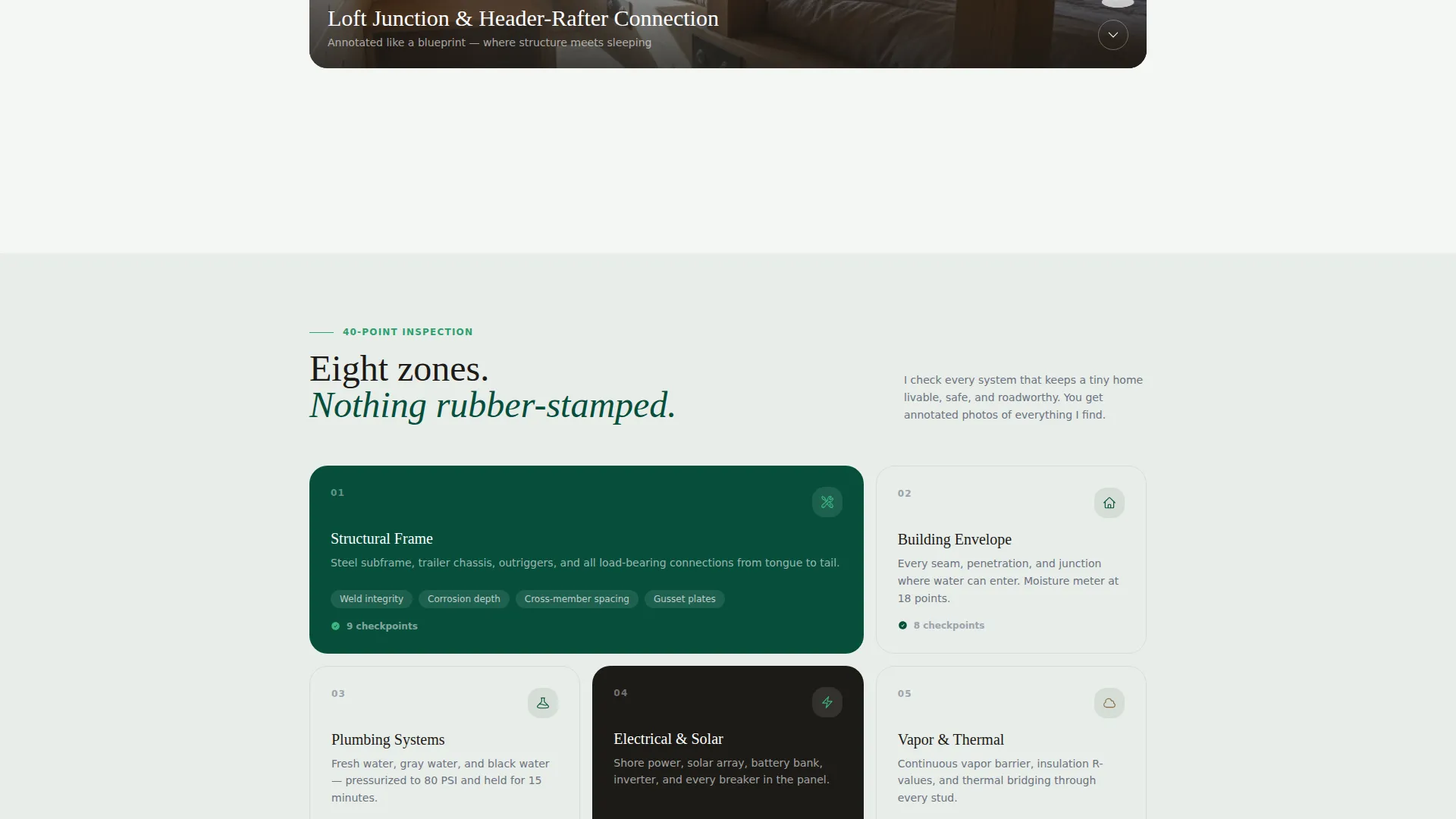 Tiny Home Inspector Landing Page Template