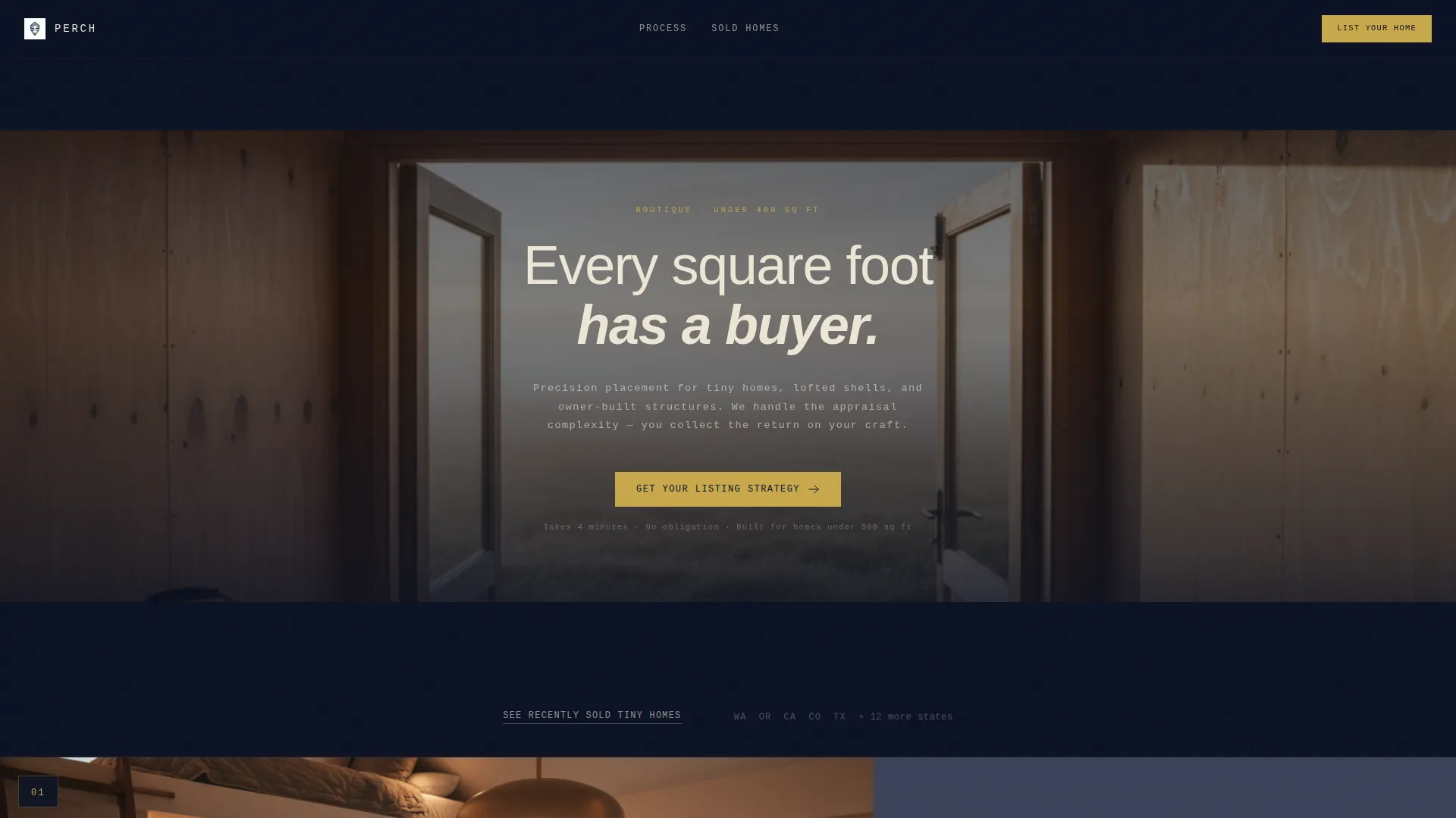 Tiny Home Real Estate Agent Landing Page Template