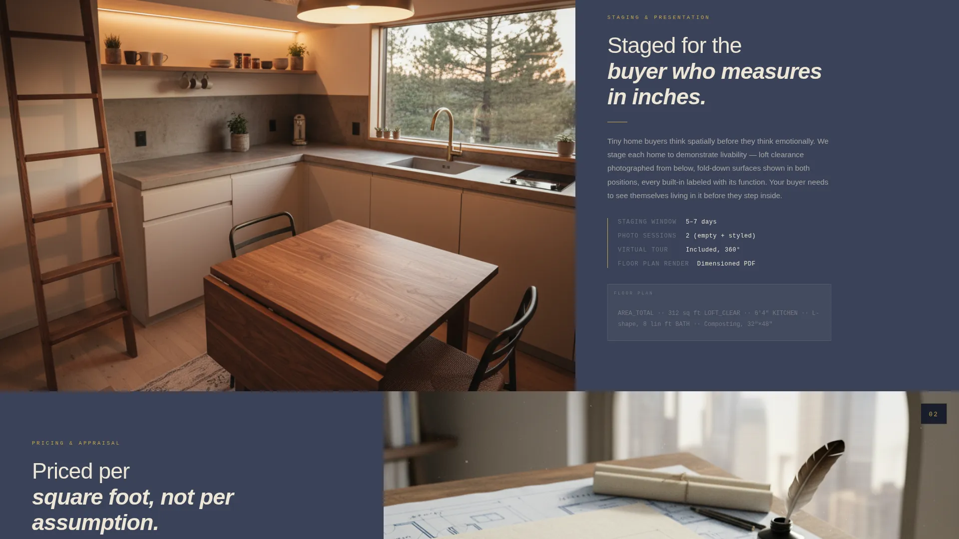 Tiny Home Real Estate Agent Landing Page Template