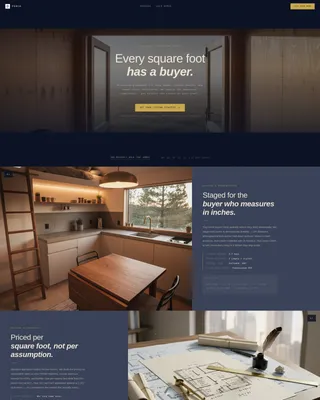 Tiny Home Real Estate Agent Landing Page Template