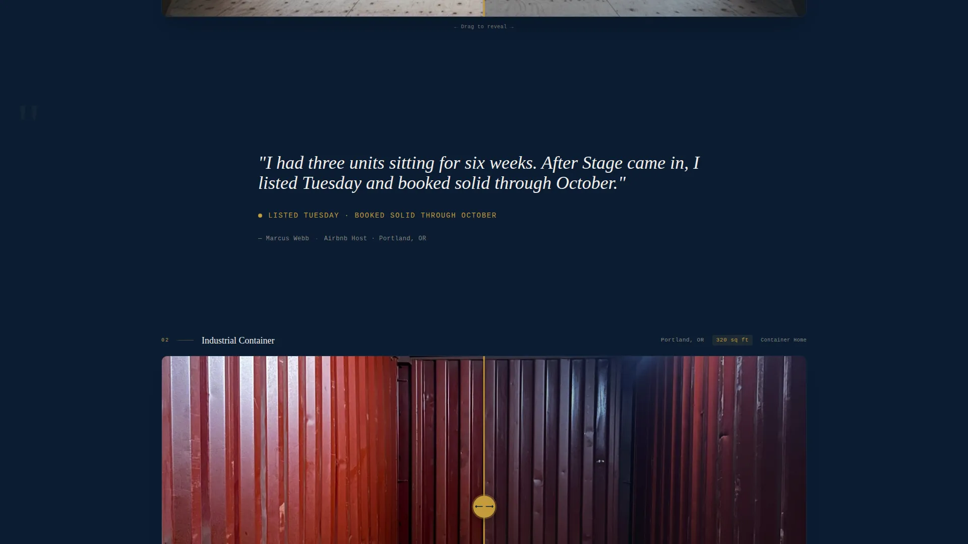 Tiny Home Staging Studio Landing Page Template