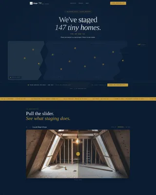 Tiny Home Staging Studio Landing Page Template