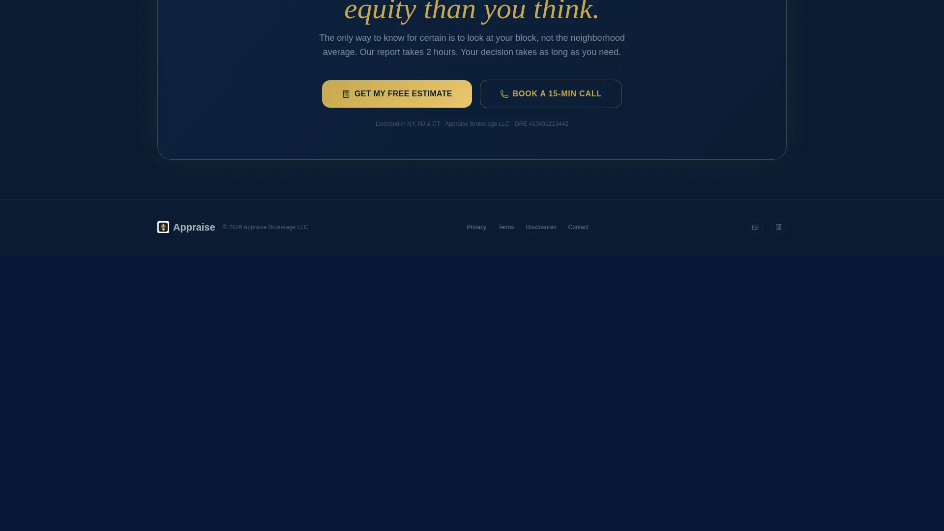 Expert Townhouse Appraisal Landing Page Template