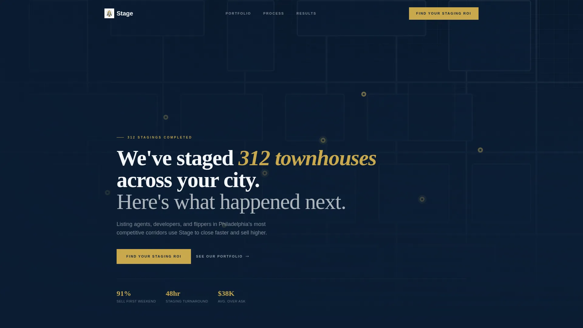Expert Townhouse Staging Landing Page Template