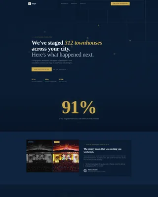Townhouse Staging Landing Page Template