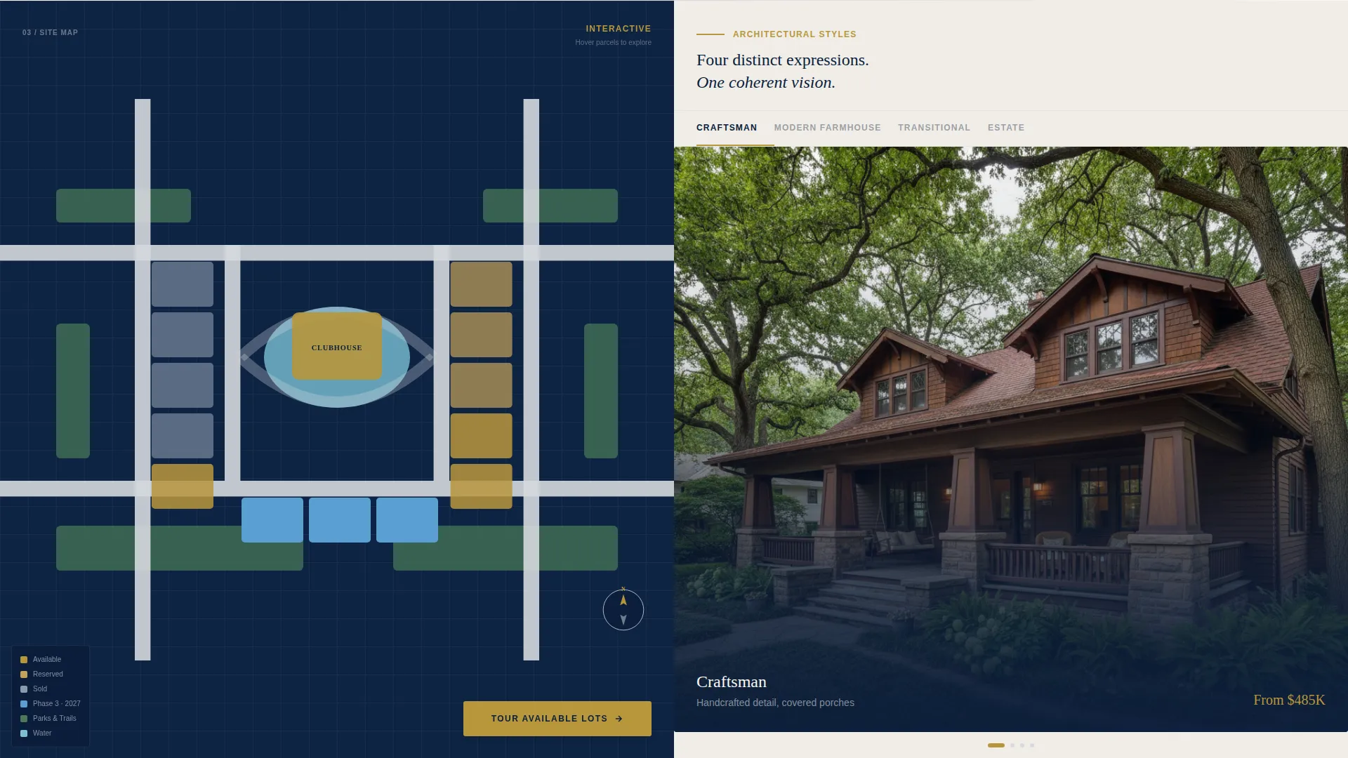 Master-Planned Community Landing Page Template