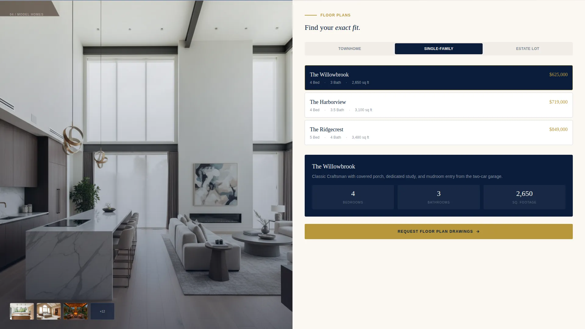 Master-Planned Community Landing Page Template