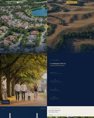 Master-Planned Community Landing Page Template