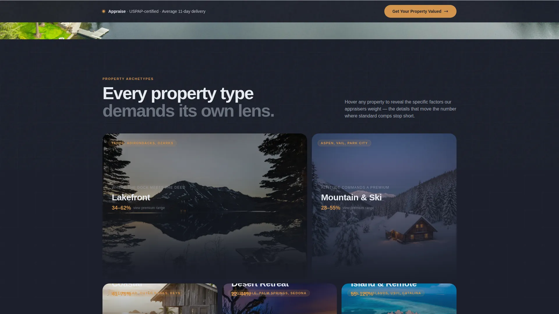 Vacation Home Appraisal Landing Page Template