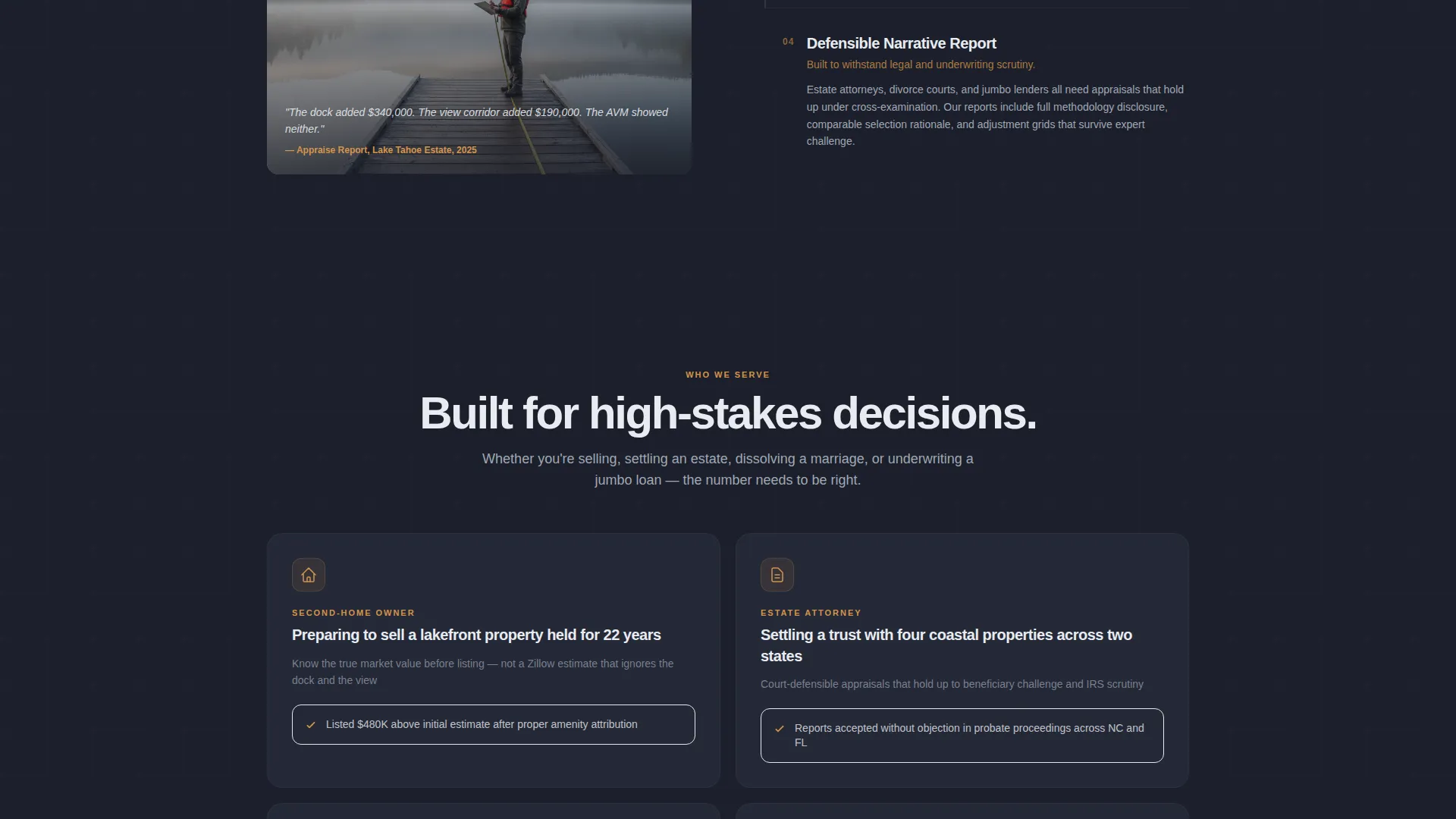Vacation Home Appraisal Landing Page Template