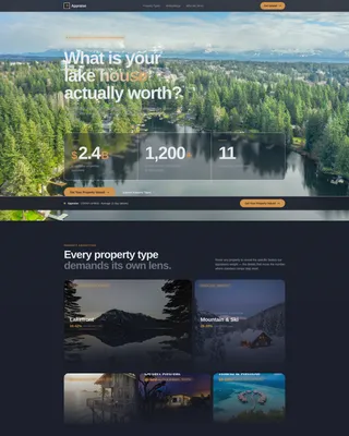 Vacation Home Appraisal Landing Page Template