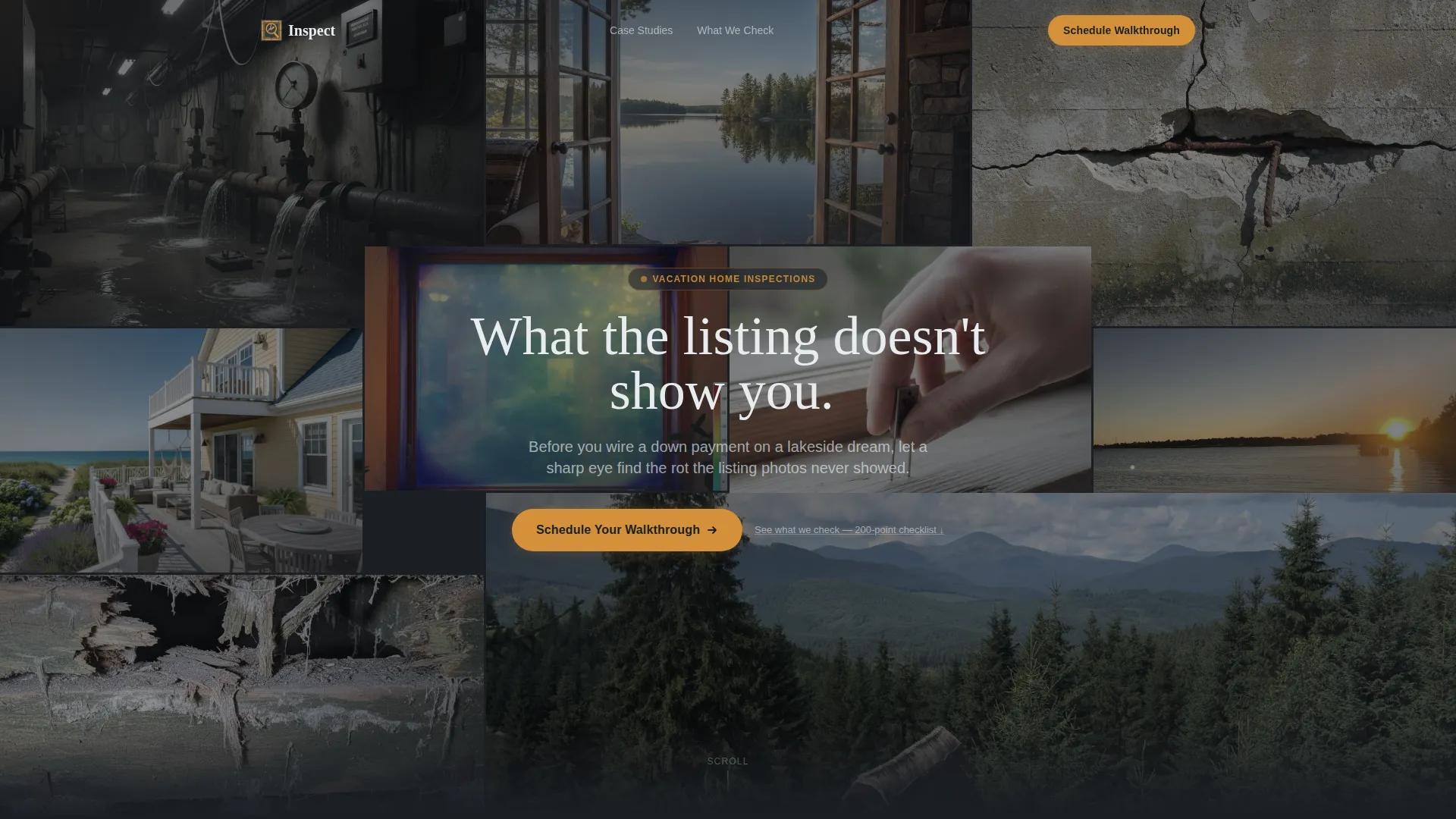 Vacation Home Inspector Landing Page Template