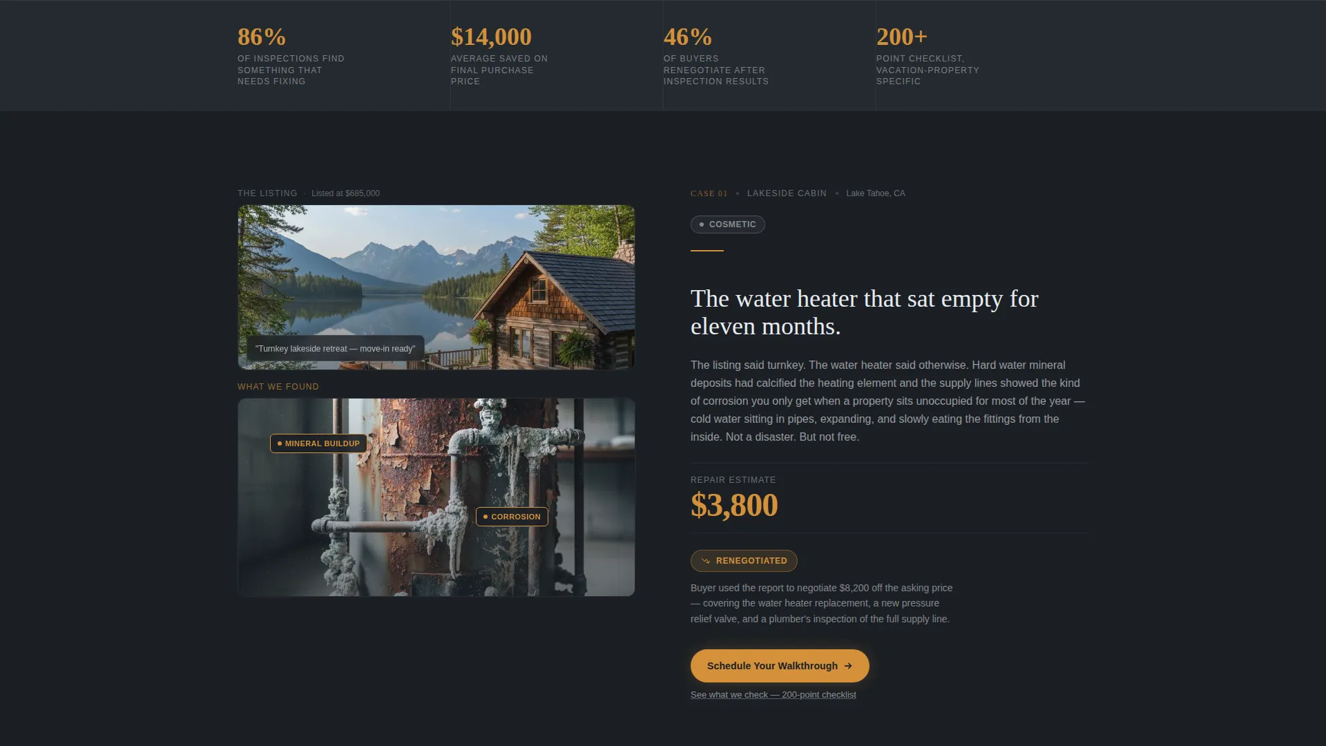 Vacation Home Inspector Landing Page Template