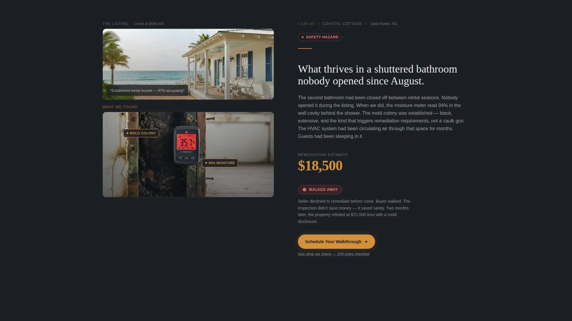 Vacation Home Inspector Landing Page Template