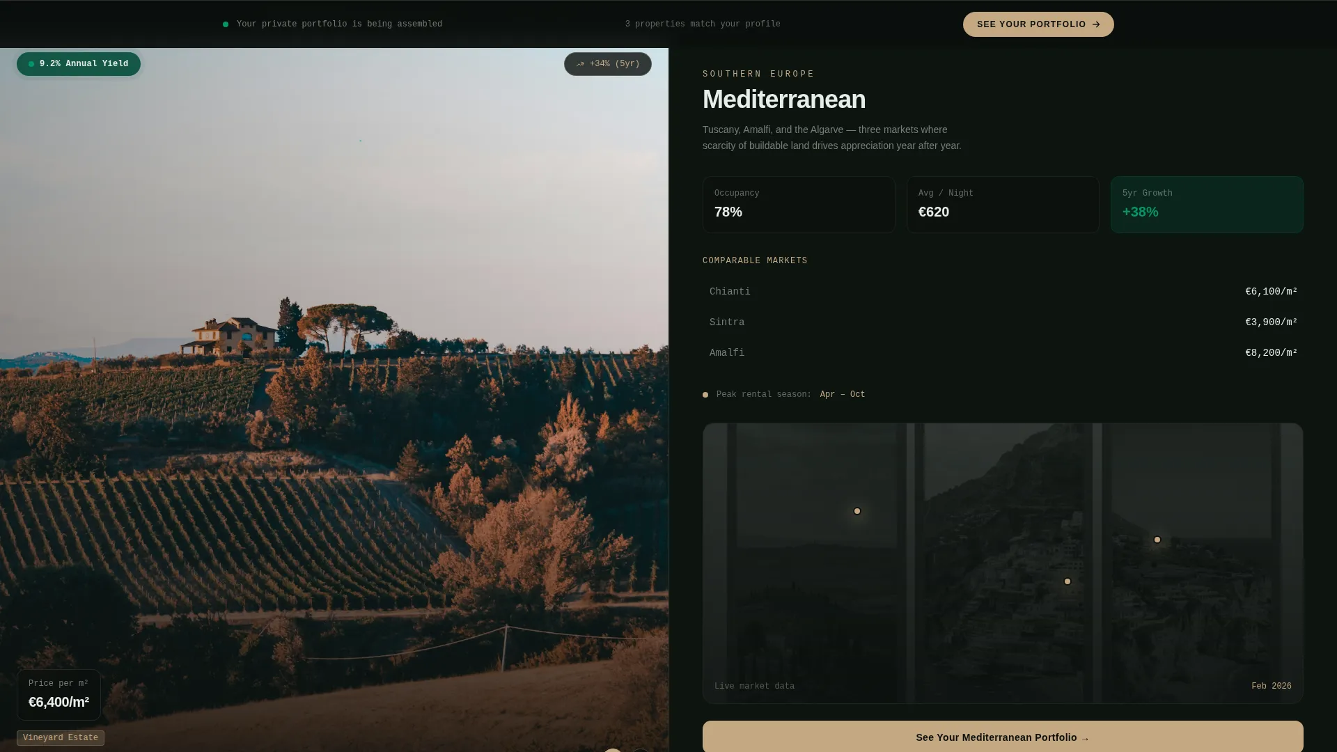 Vacation Property Investment Landing Page Template