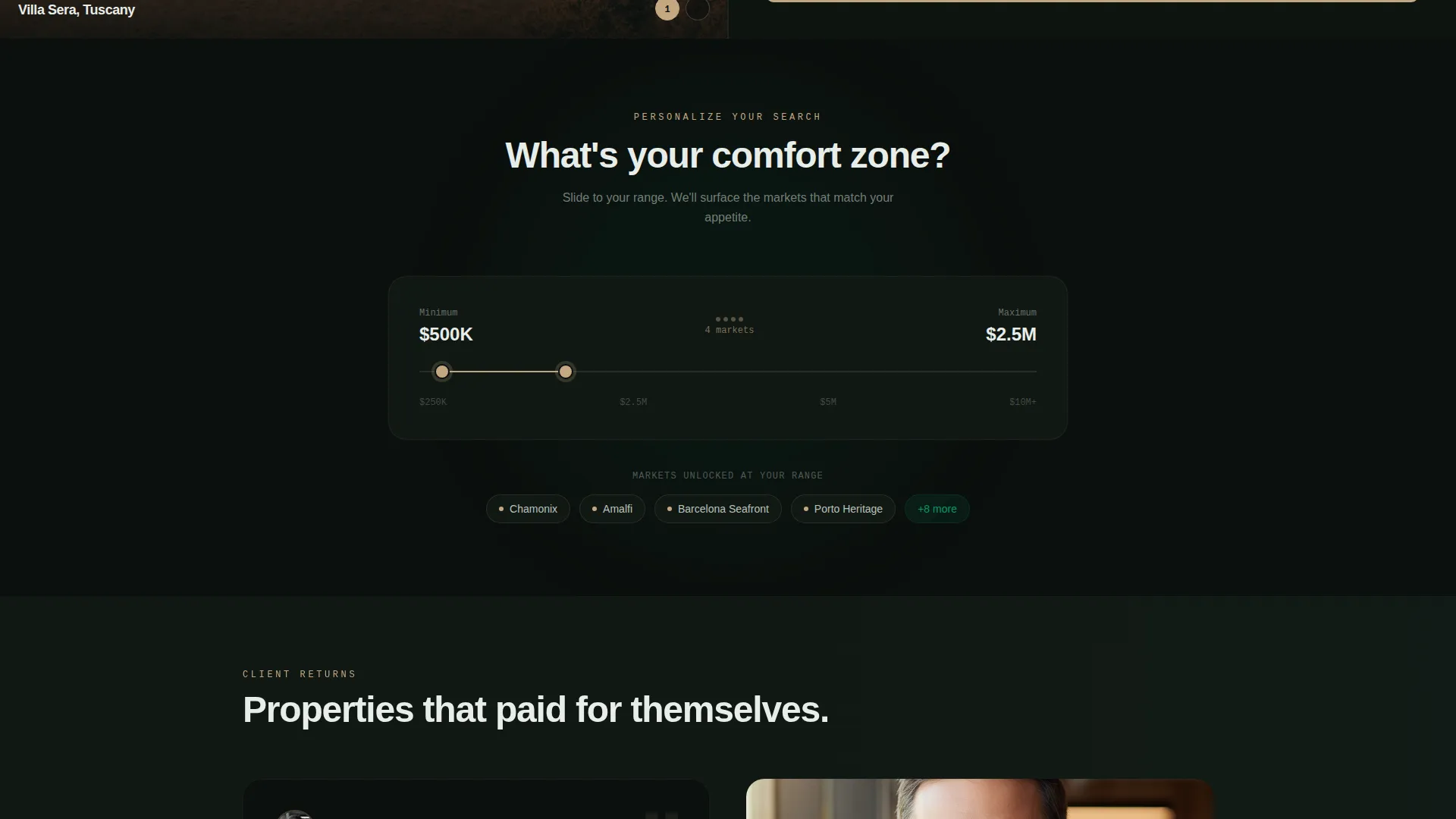 Vacation Property Investment Landing Page Template