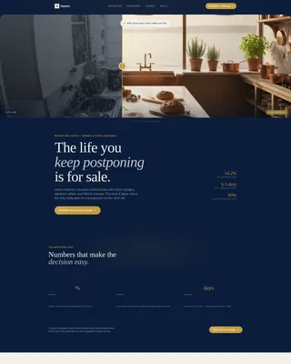 Vacation Home Real Estate Agent Landing Page