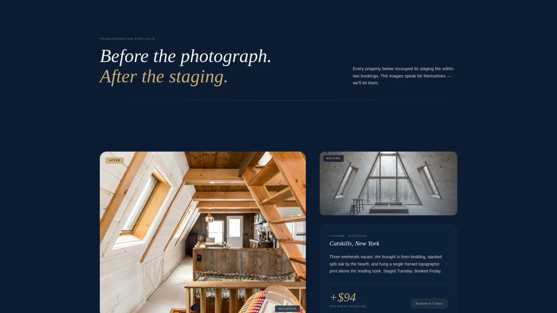 Expert Home Staging Landing Page Template