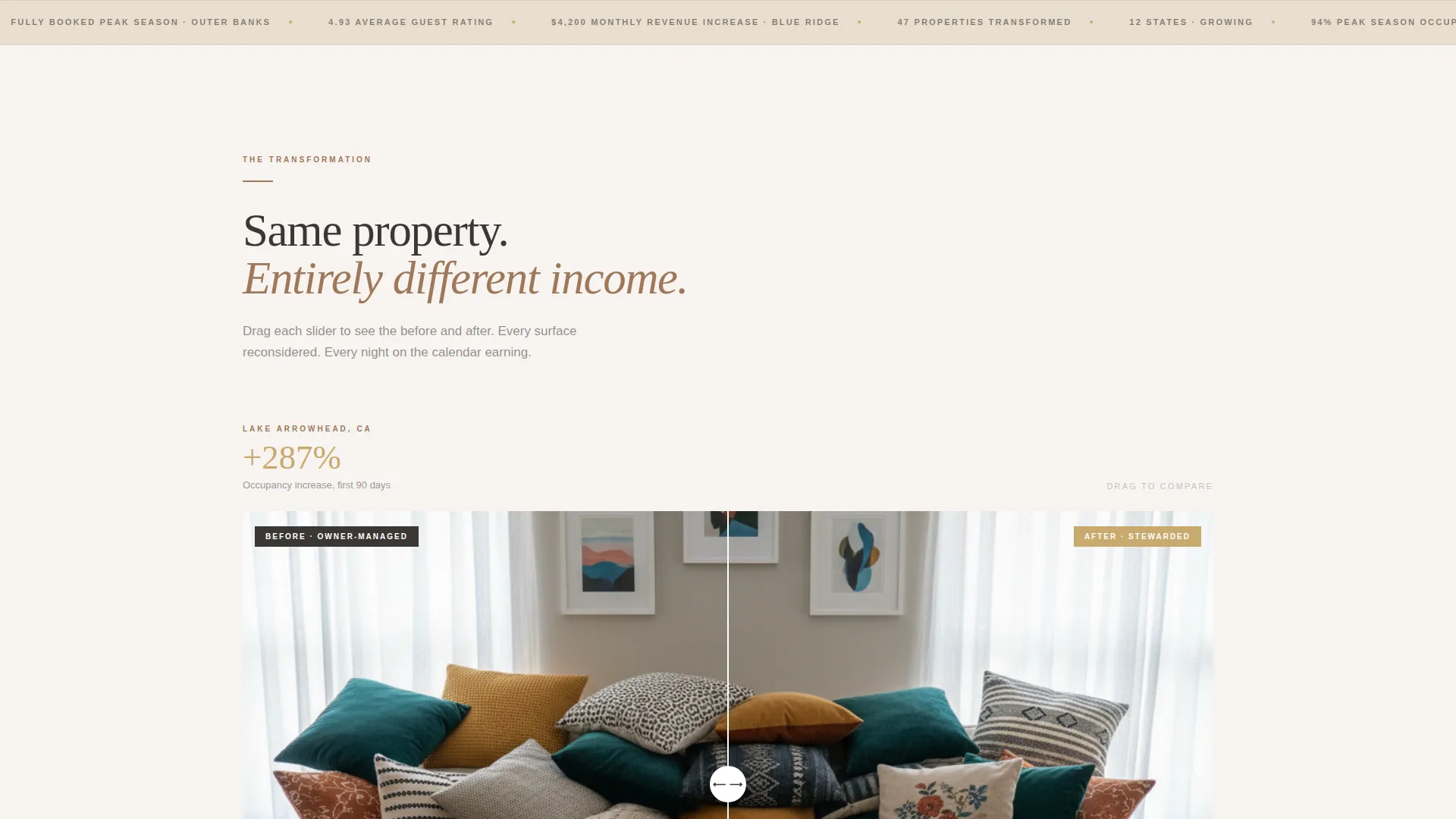Vacation Rental Management Landing Page Template