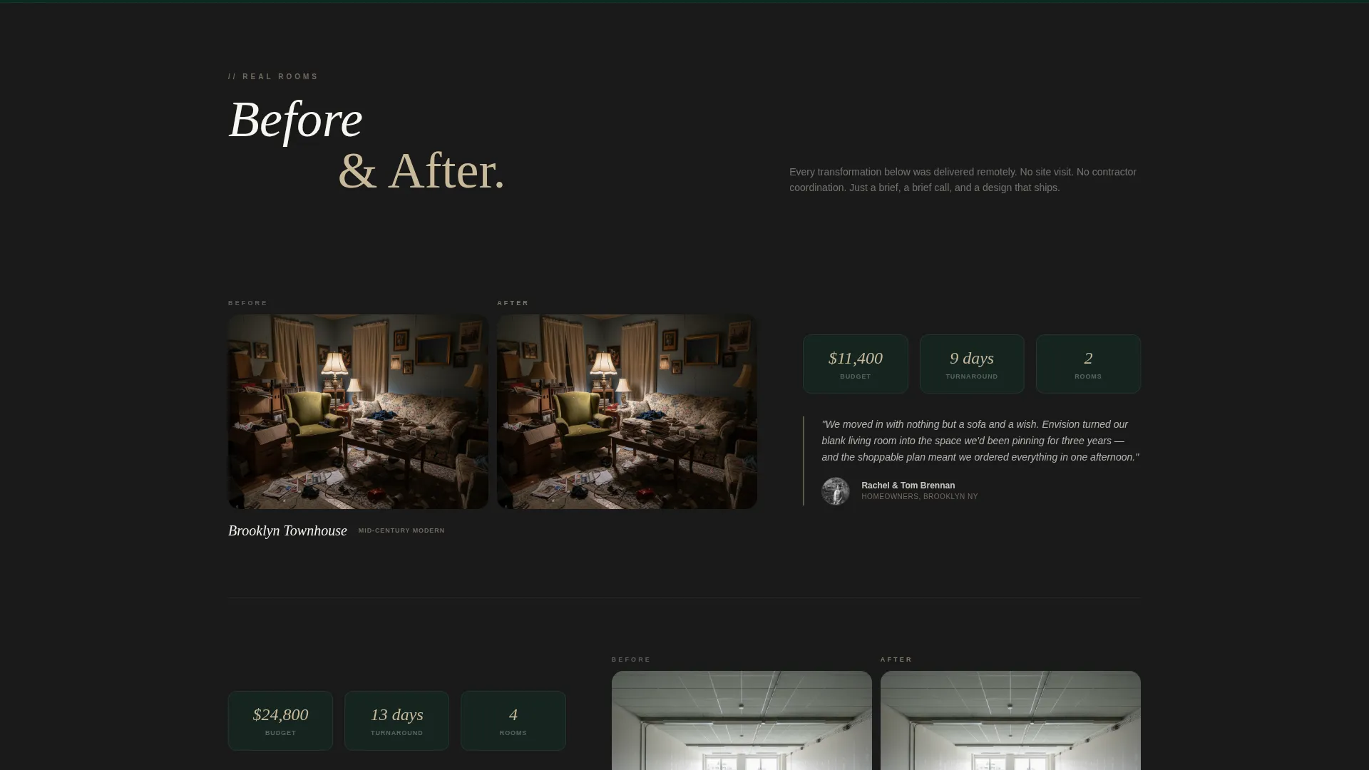 Virtual Interior Design Studio Landing Page Template