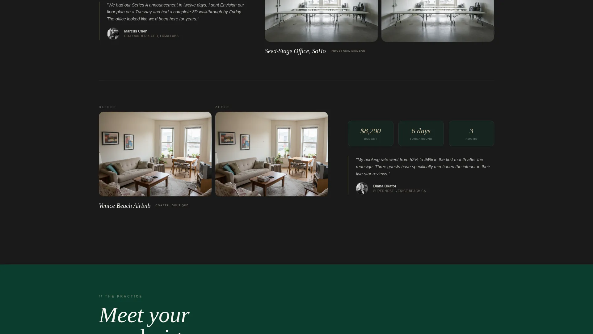 Virtual Interior Design Studio Landing Page Template