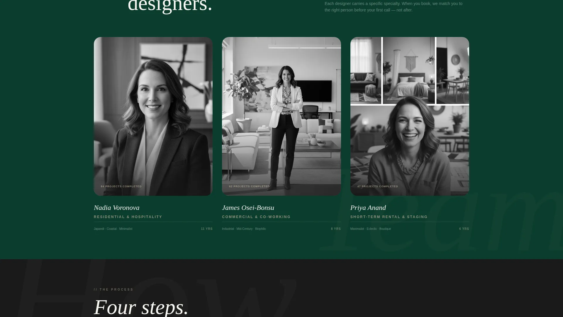 Virtual Interior Design Studio Landing Page Template
