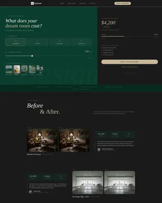 Virtual Interior Design Studio Landing Page Template