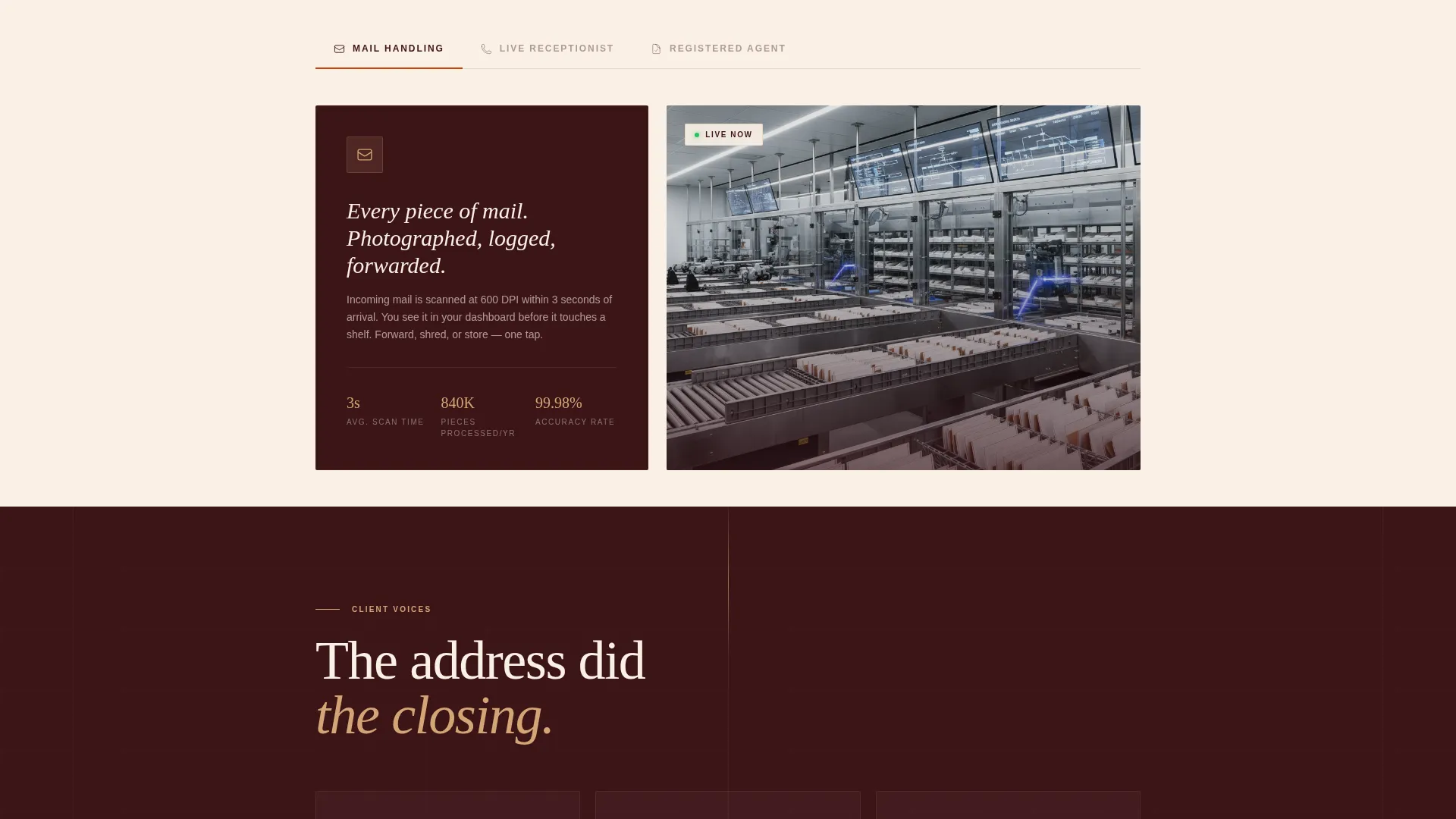 Elite Virtual Office Landing Page Template