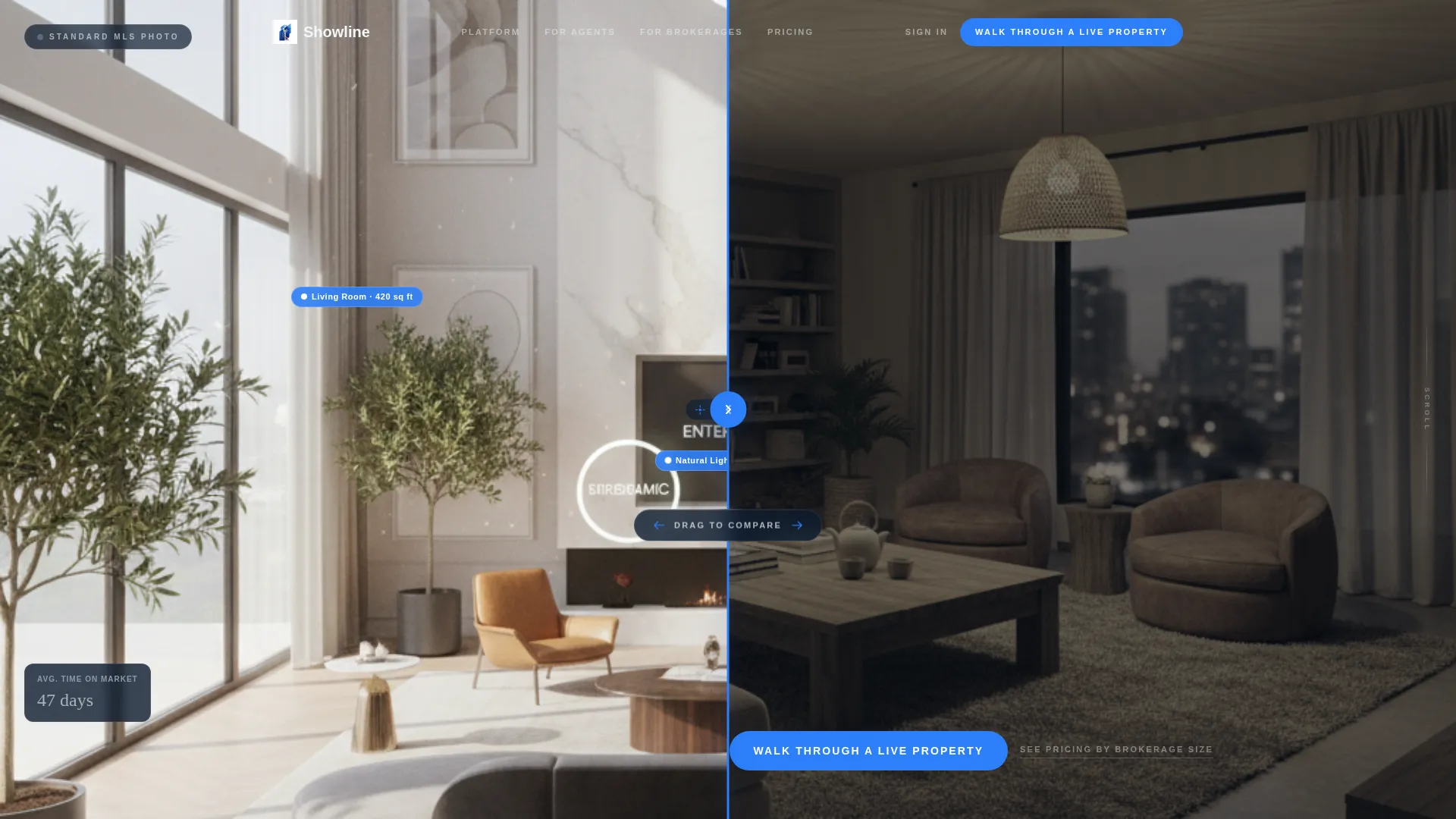 Immersive Proptech Landing Page Template